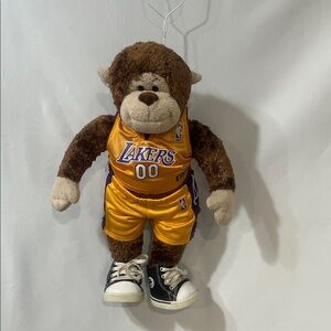 Lakers Plush Monkey in Gold Jersey